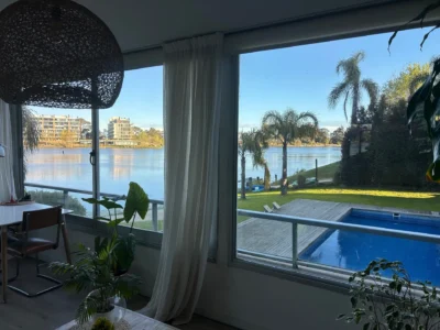 ALQUILER Exclusivo con Vista Al Lago/Amoblado/180m2/3 Dorm/3 Baños/2 Ggge