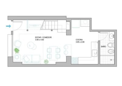 Apta Banco/Duplex/2dorm/Terraza/Azotea con parrillero/Aguada