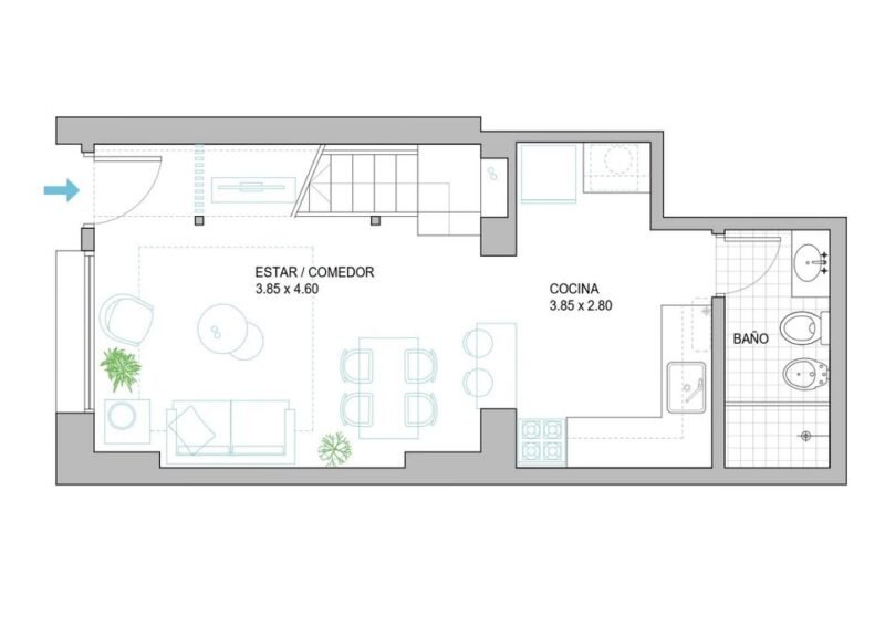 Apta Banco/Duplex/2dorm/Terraza/Azotea con parrillero/Aguada