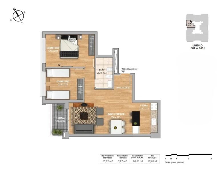 ACEPTA BANCO| 2dorm/Balcon/Piso 8/Torres de Nuevocentro
