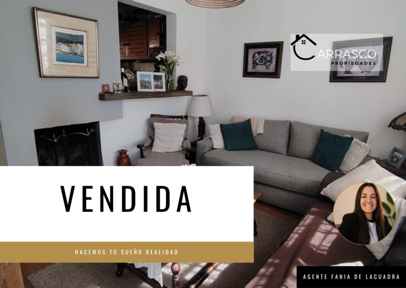 VENDIDO | Casa PU/3 Dorm/2 baños/ Patio/Buceo