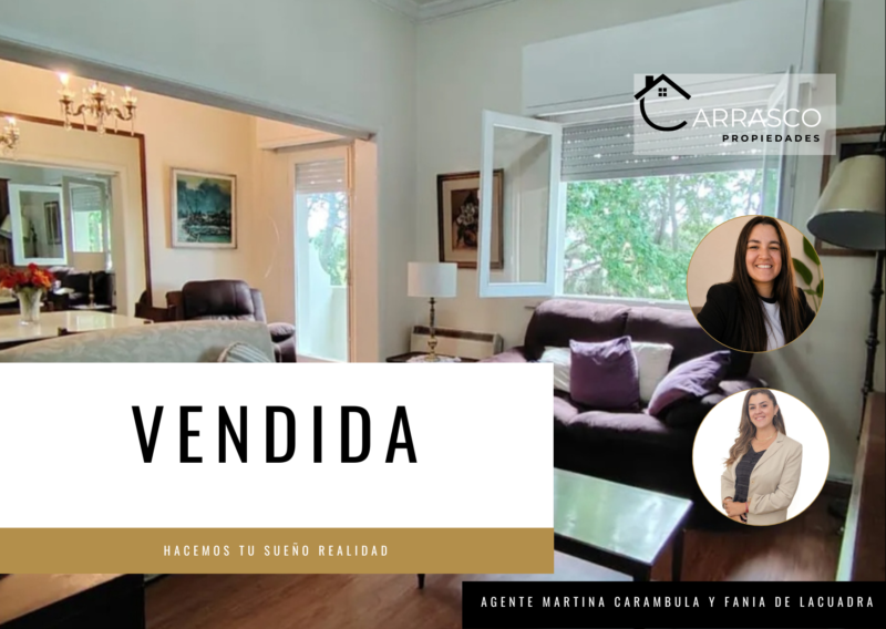 VENDIDO | Apto sobre Brito del Pino/ Balcon/3 dorm/2 baños